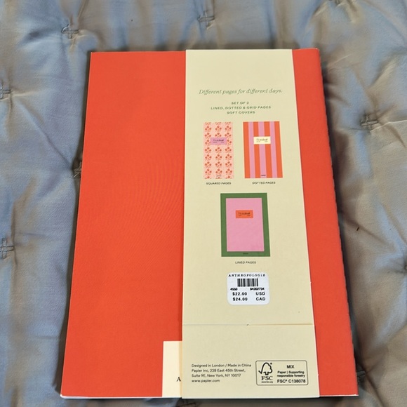 Papier Pink and Orange Notebooks Set from Anthropologie - Picture 3 of 4